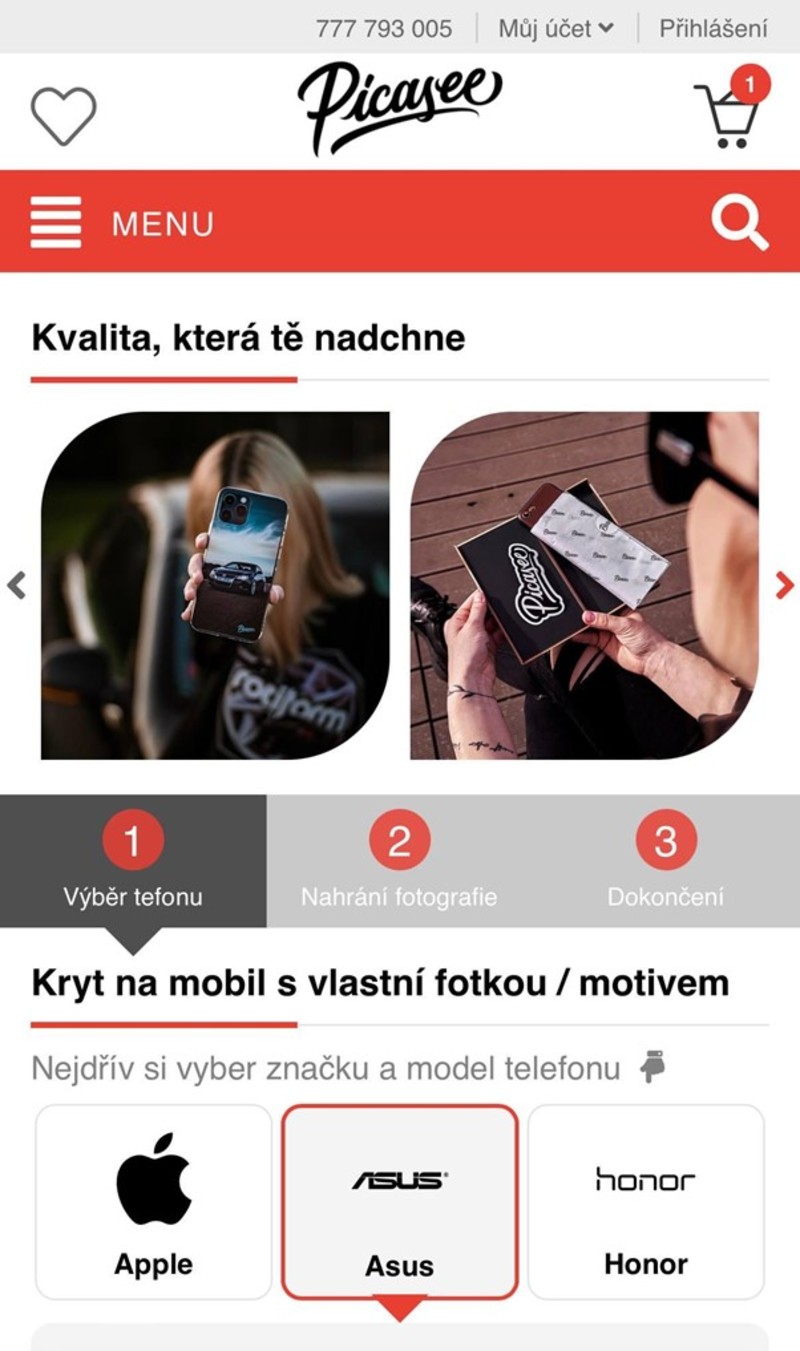 Tvorba vlastního krytu s fotografií