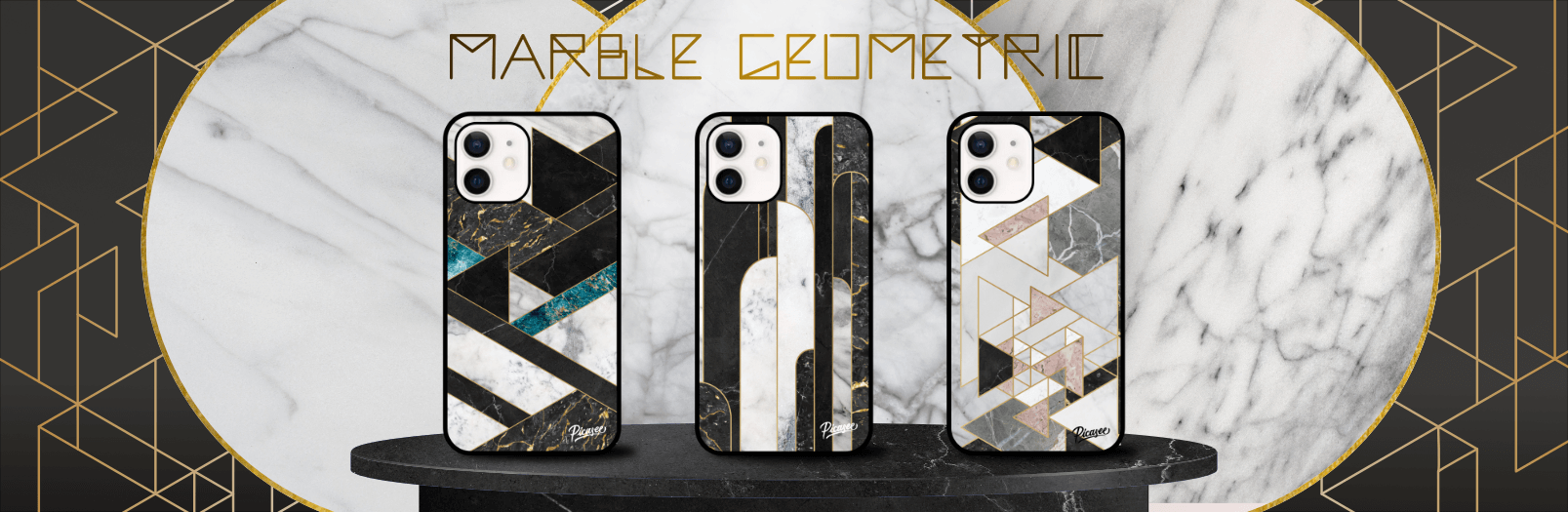 Obaly a kryty z kolekce Marble Geometric