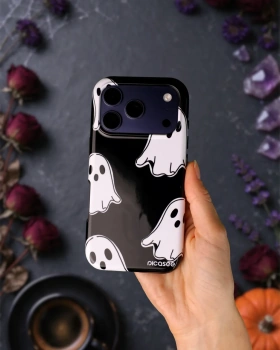 Picasee Fashion Case MagSafe Apple iPhone 18 Pro - Black ghosts