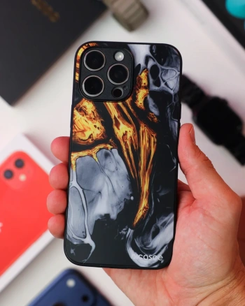 Picasee ULTIMATE CASE MagSafe pro Apple iPhone 12 Pro - Black Gold 2