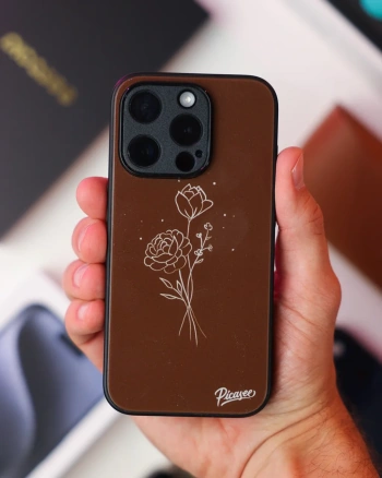 Picasee ULTIMATE CASE pro Samsung Galaxy S10 Plus G975 - Brown flowers