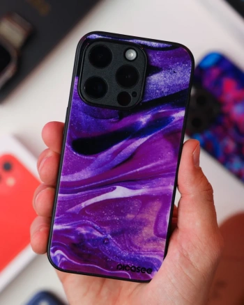 Picasee ULTIMATE CASE MagSafe pro Apple iPhone 16 Plus - Purple glitter