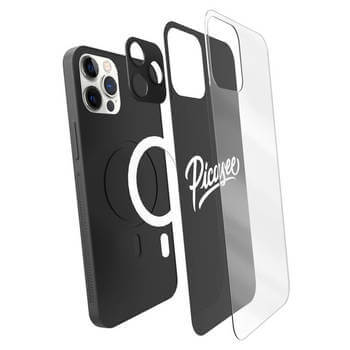 Picasee ULTIMATE CASE MagSafe pro Apple iPhone 12 - Black Gold 2