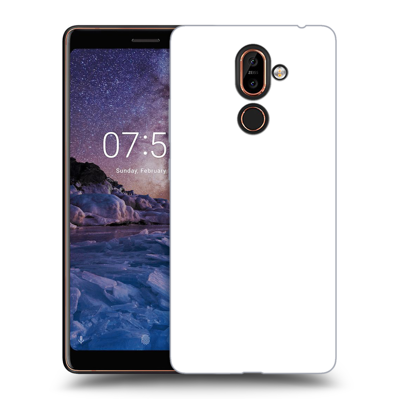 Picasee Silikonovy Pruhledny Obal Pro Nokia 7 Plus Vlastni Fotka
