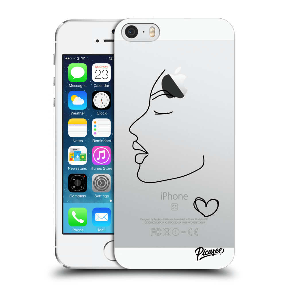 Picasee silikonový průhledný obal pro Apple iPhone 5/5S/SE - Couple girl