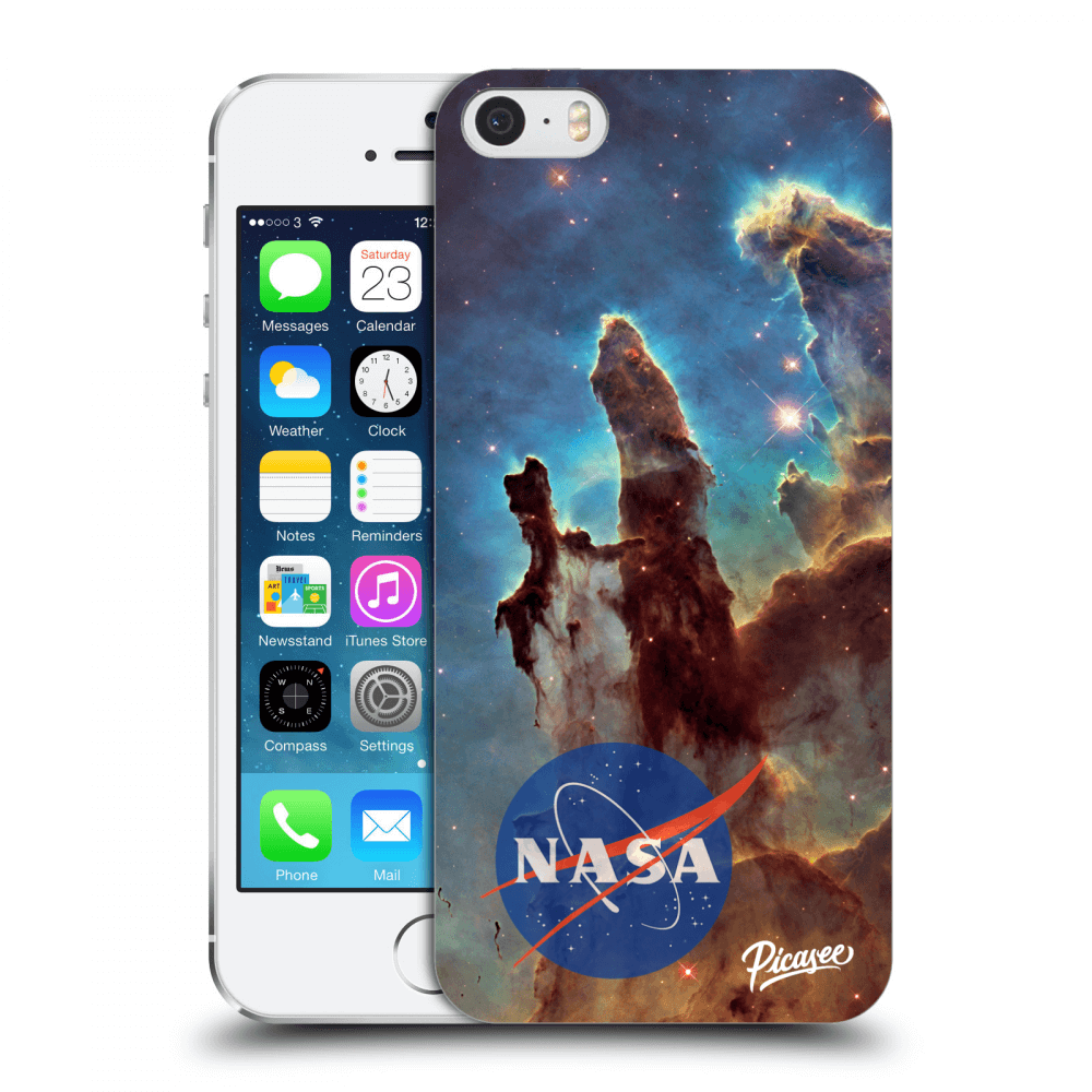 Picasee silikonový průhledný obal pro Apple iPhone 5/5S/SE - Eagle Nebula