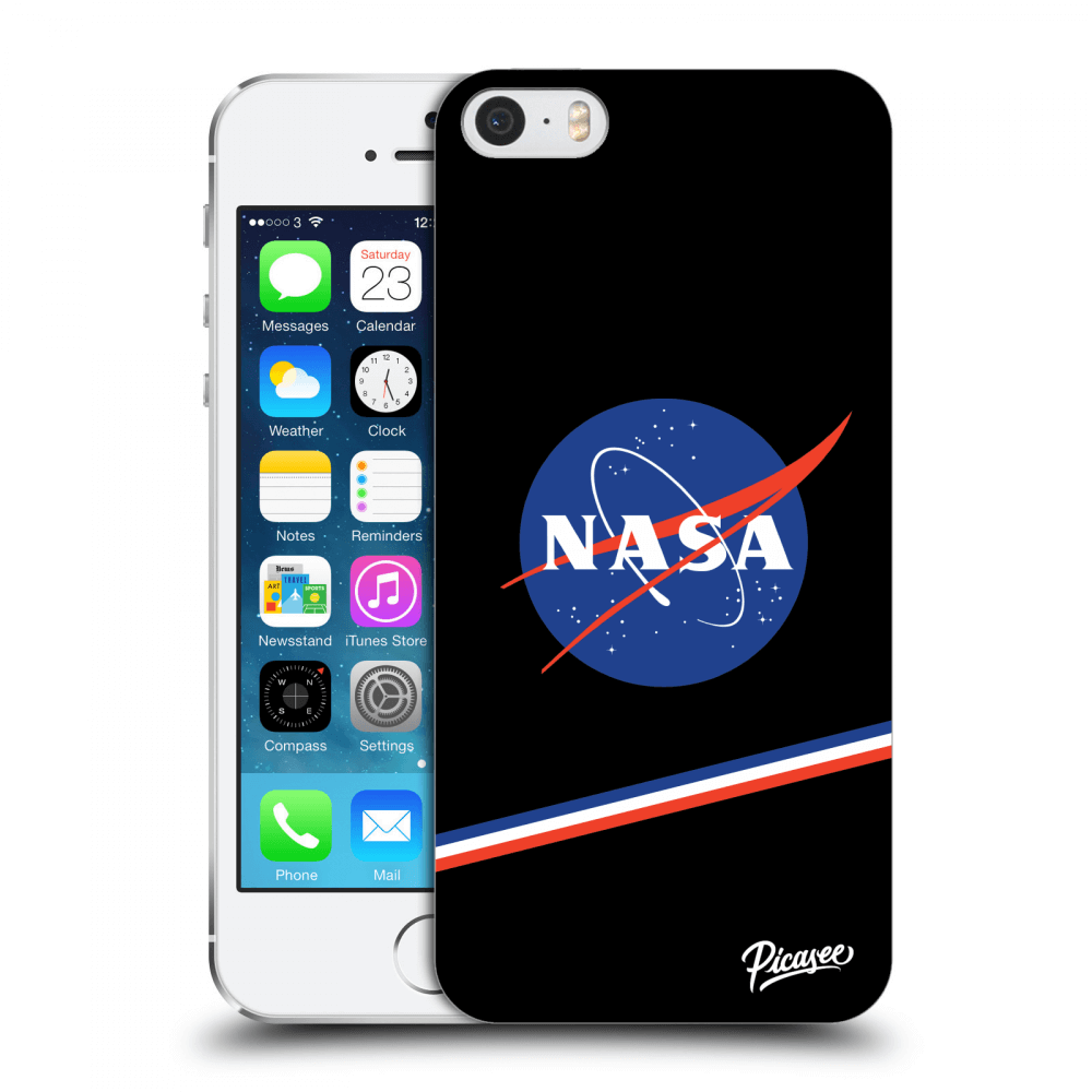 Picasee silikonový průhledný obal pro Apple iPhone 5/5S/SE - NASA Original