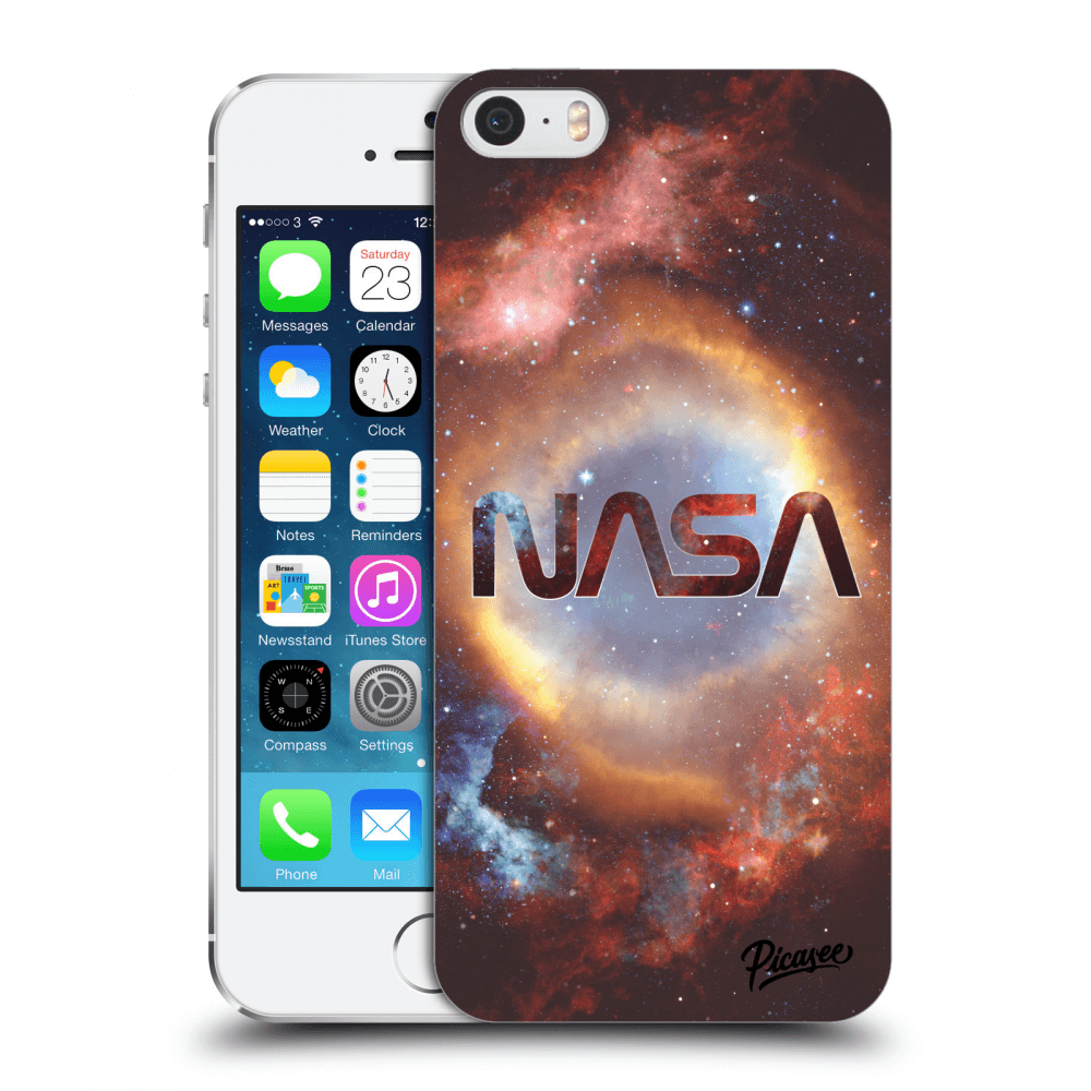 Picasee silikonový průhledný obal pro Apple iPhone 5/5S/SE - Nebula