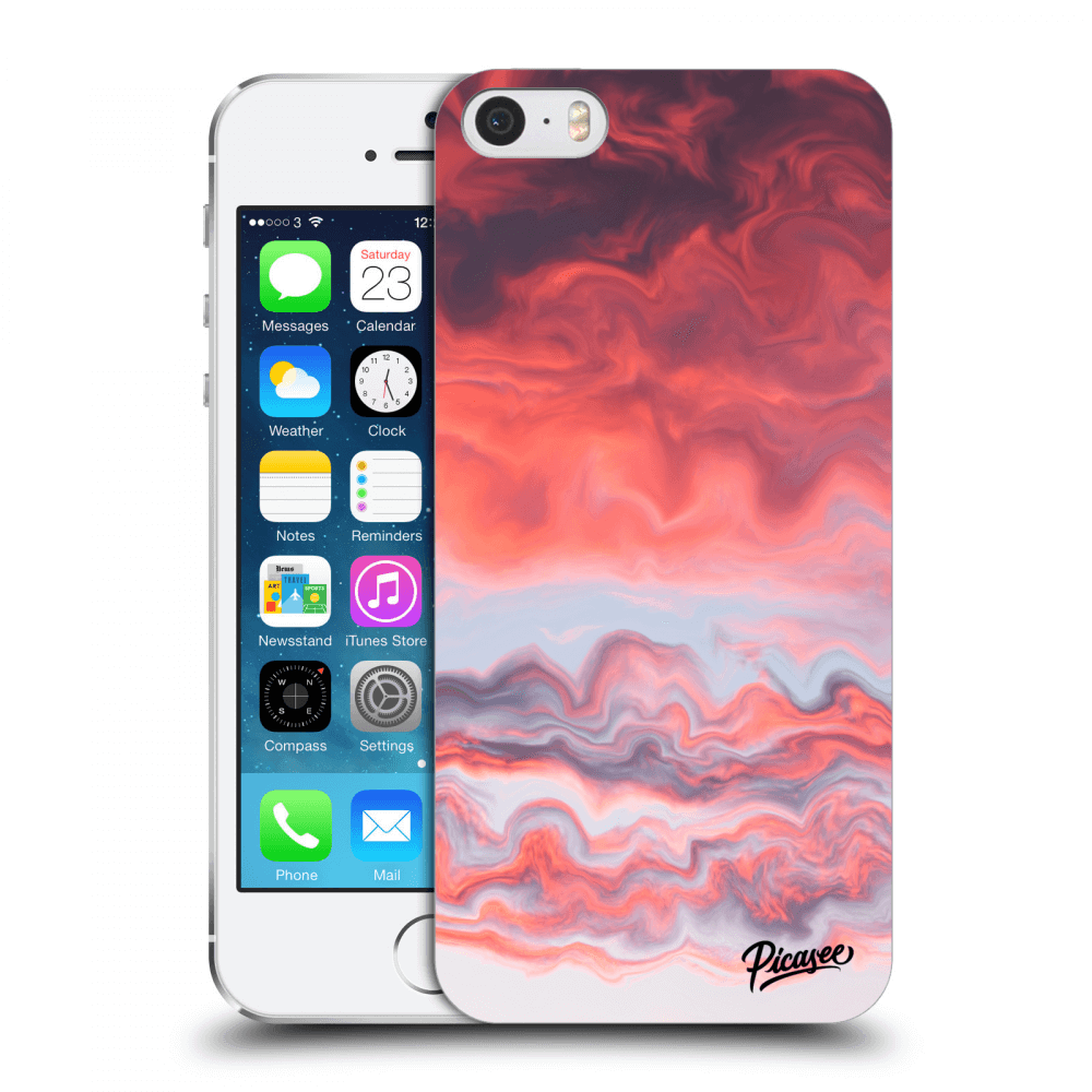 Picasee silikonový průhledný obal pro Apple iPhone 5/5S/SE - Sunset