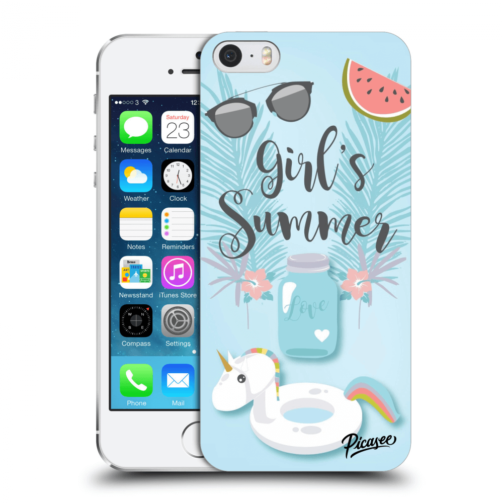 Picasee plastový černý obal pro Apple iPhone 5/5S/SE - Girls Summer