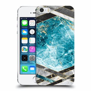 Obal pro Apple iPhone 5/5S/SE - Blue geometry