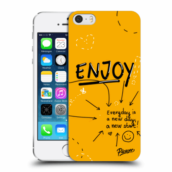 Picasee silikonový průhledný obal pro Apple iPhone 5/5S/SE - Enjoy