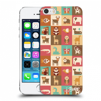 Picasee silikonový průhledný obal pro Apple iPhone 5/5S/SE - Animals