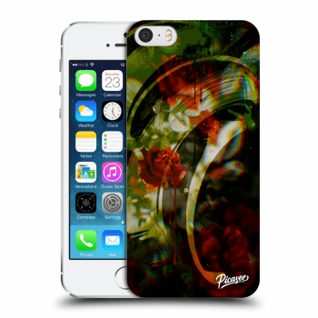 Picasee silikonový průhledný obal pro Apple iPhone 5/5S/SE - Roses color