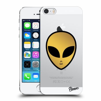 Picasee silikonový průhledný obal pro Apple iPhone 5/5S/SE - Earth - Alien