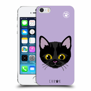 Picasee silikonový průhledný obal pro Apple iPhone 5/5S/SE - Chybí mi kočky - Fialová