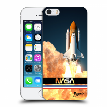 Picasee silikonový průhledný obal pro Apple iPhone 5/5S/SE - Space Shuttle