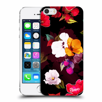 Picasee silikonový průhledný obal pro Apple iPhone 5/5S/SE - Flowers and Berries