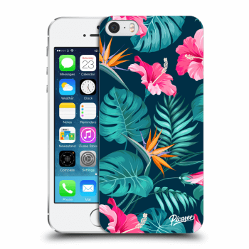 Obal pro Apple iPhone 5/5S/SE - Pink Monstera