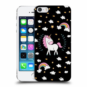 Obal pro Apple iPhone 5/5S/SE - Unicorn star heaven