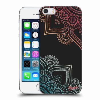 Picasee plastový černý obal pro Apple iPhone 5/5S/SE - Flowers pattern