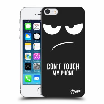 Picasee plastový černý obal pro Apple iPhone 5/5S/SE - Don't Touch My Phone