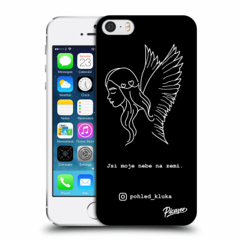 Picasee plastový černý obal pro Apple iPhone 5/5S/SE - Heaven White