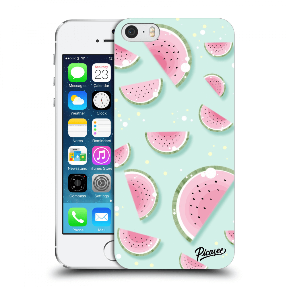 Picasee plastový černý obal pro Apple iPhone 5/5S/SE - Watermelon 2