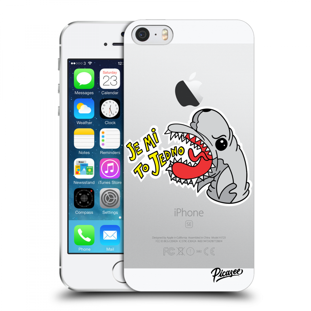 Picasee silikonový průhledný obal pro Apple iPhone 5/5S/SE - Je mi to jedno