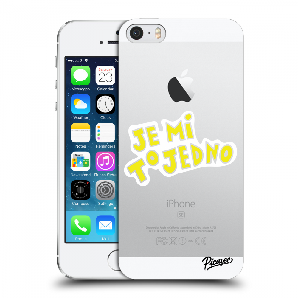 Picasee plastový průhledný obal pro Apple iPhone 5/5S/SE - Je mi to jedno 2