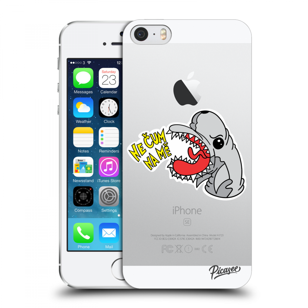 Picasee silikonový průhledný obal pro Apple iPhone 5/5S/SE - Nečum na mě 2
