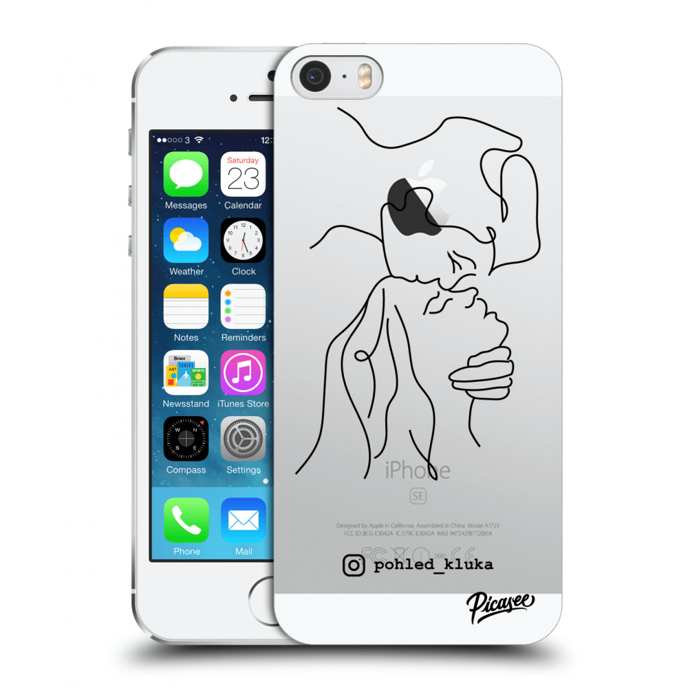 Picasee silikonový průhledný obal pro Apple iPhone 5/5S/SE - Forehead kiss