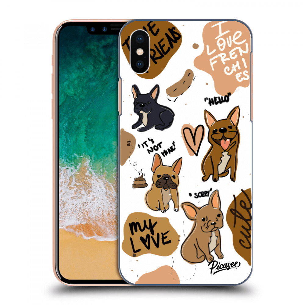 Picasee ULTIMATE CASE pro Apple iPhone X/XS - Frenchies