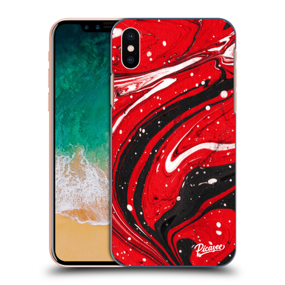 Picasee ULTIMATE CASE pro Apple iPhone X/XS - Red black