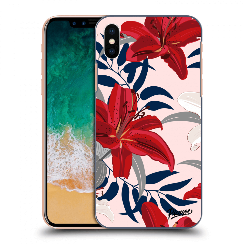 Picasee ULTIMATE CASE pro Apple iPhone X/XS - Red Lily