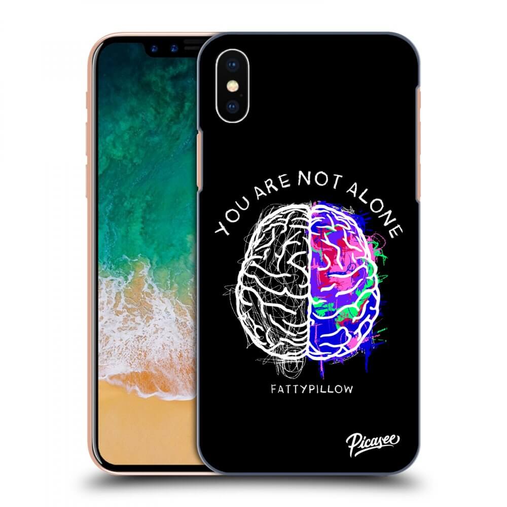 Picasee ULTIMATE CASE pro Apple iPhone X/XS - Brain - White