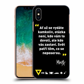 Obal pro Apple iPhone X/XS - Kazma - SVĚT PATŘÍ TĚM, CO SE NEPOSEROU