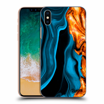 Obal pro Apple iPhone X/XS - Gold blue