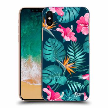 Obal pro Apple iPhone X/XS - Pink Monstera