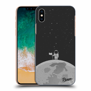 Picasee silikonový černý obal pro Apple iPhone X/XS - Astronaut