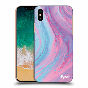 Obal pro Apple iPhone X/XS - Pink liquid