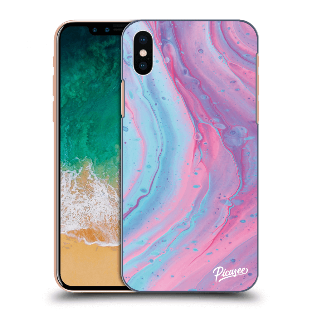 Picasee ULTIMATE CASE pro Apple iPhone X/XS - Pink liquid
