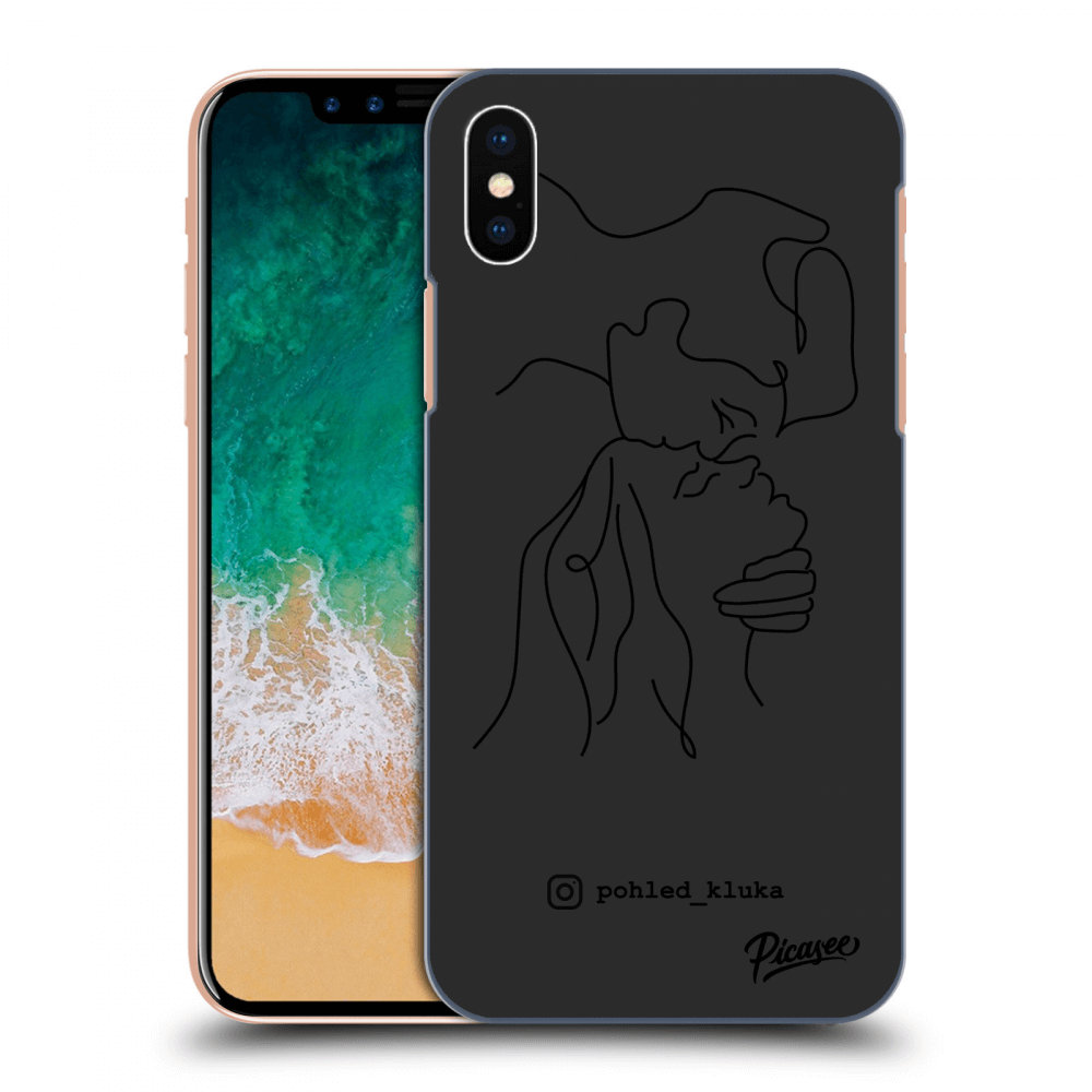 Picasee silikonový černý obal pro Apple iPhone X/XS - Forehead kiss