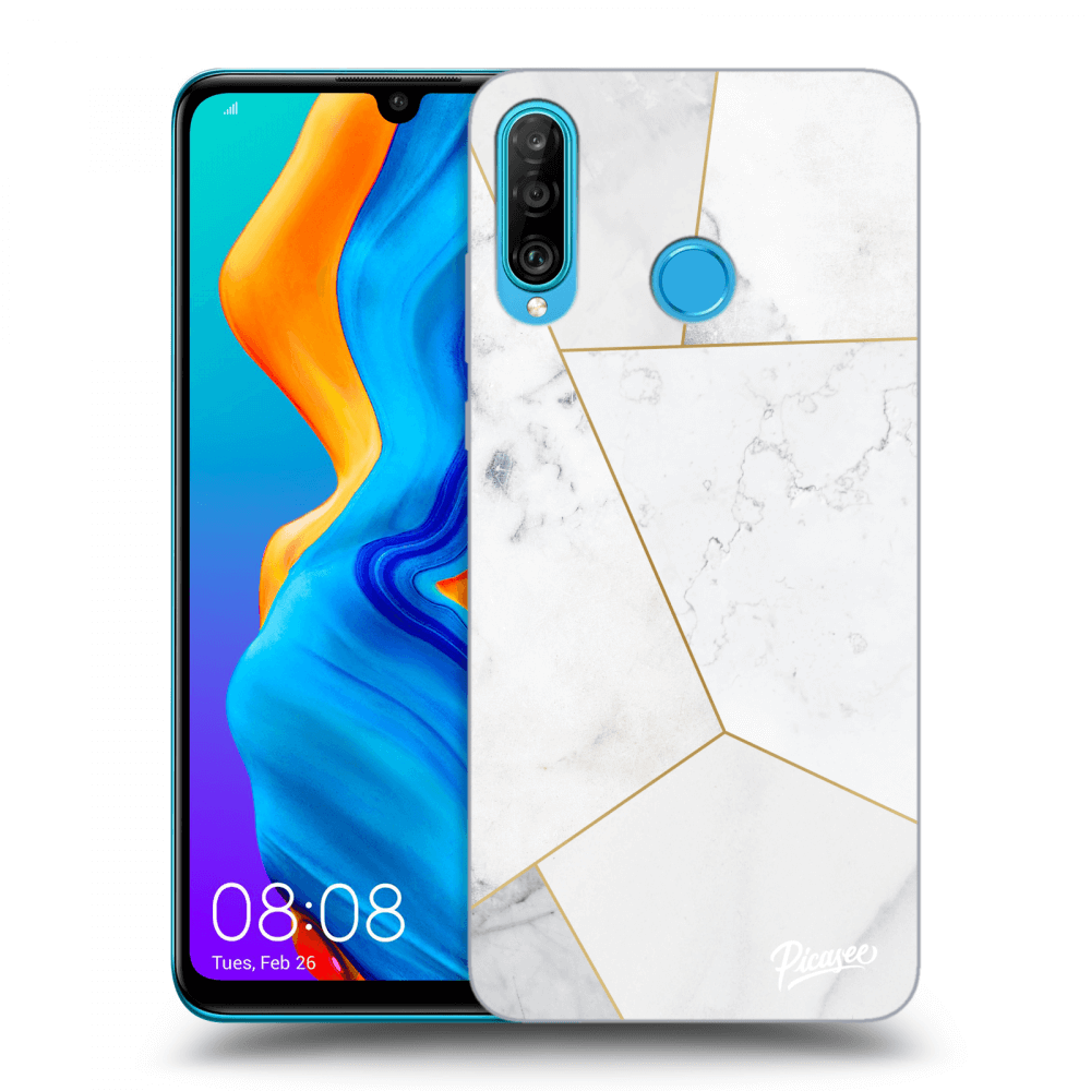 Picasee ULTIMATE CASE pro Huawei P30 Lite - White tile