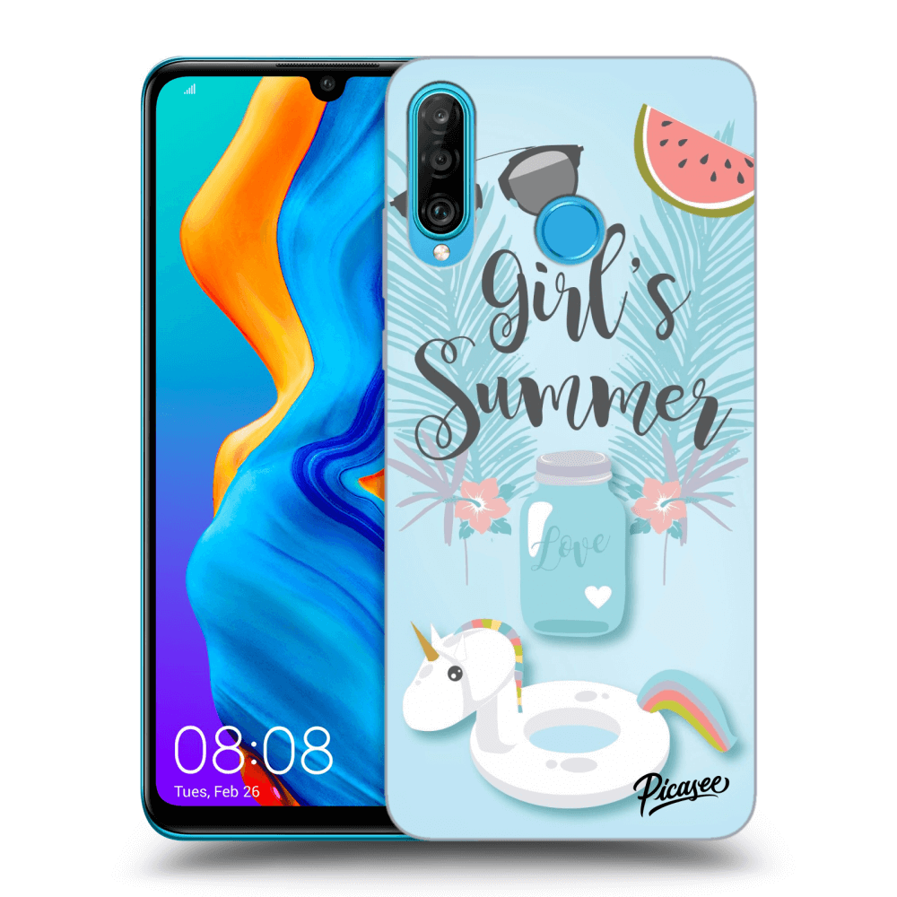 Picasee silikonový průhledný obal pro Huawei P30 Lite - Girls Summer