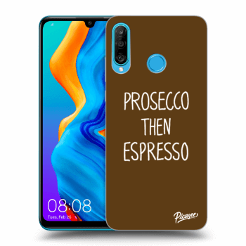 Picasee silikonový černý obal pro Huawei P30 Lite - Prosecco then espresso