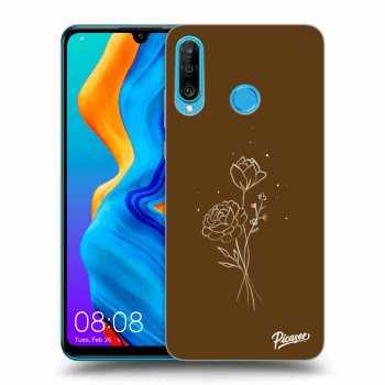Picasee ULTIMATE CASE pro Huawei P30 Lite - Brown flowers