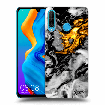 Obal pro Huawei P30 Lite - Black Gold 2