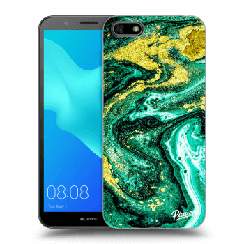 Picasee silikonový černý obal pro Huawei Y5 2018 - Green Gold