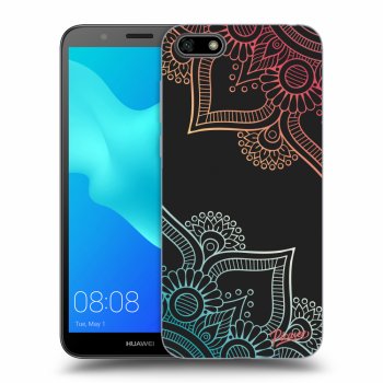 Picasee silikonový černý obal pro Huawei Y5 2018 - Flowers pattern